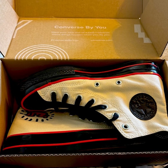 New in Box! Custom Keith Haring Converse women’s Sz 8 - Picture 5 of 11
